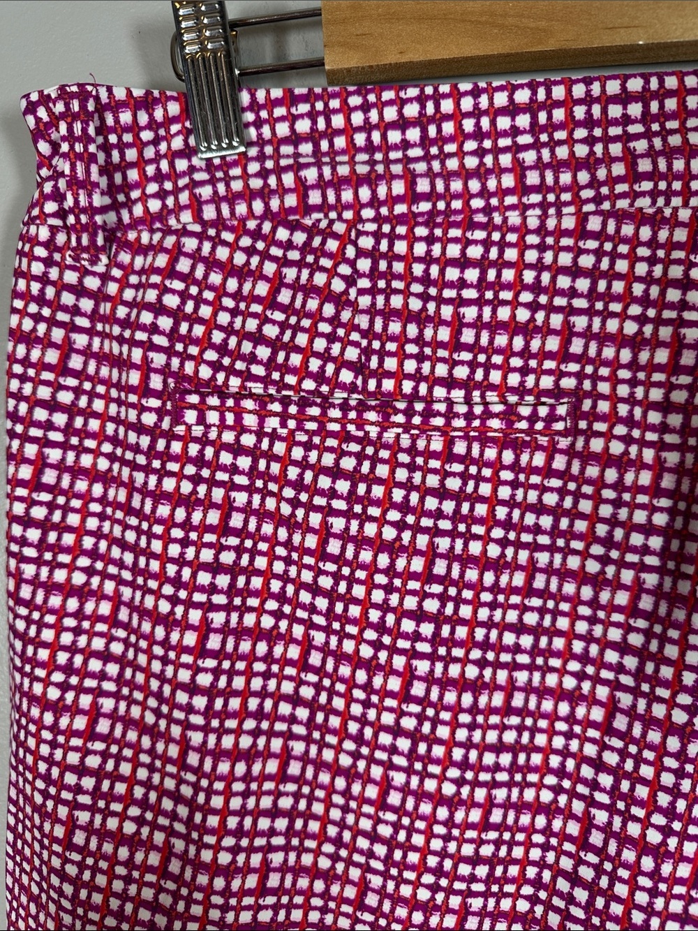 SPANX Sunshine Shorts Hibiscus Gingham UPF 50+ Women’s Size XL - Picture 5 of 8